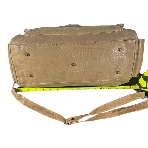 Great by Sandie Tan Leather Satchel Bag – Convertible Crossbody Parisian Chic - Picture 6 of 15